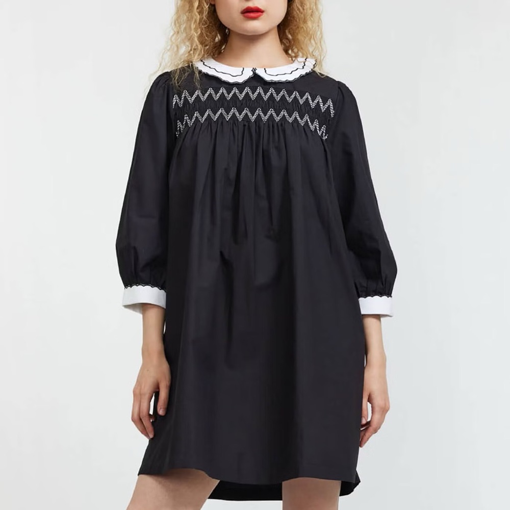 Batsheva Pauline cotton-poplin mini dress